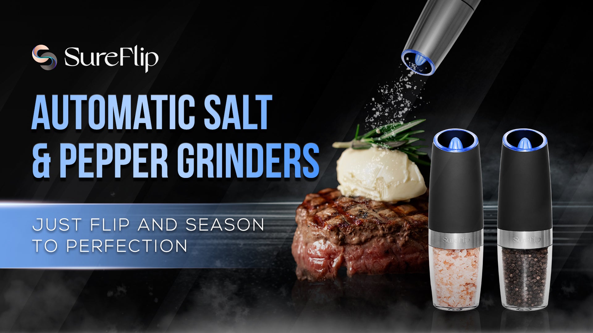 Electric Salt & Pepper Mills - Season To Perfection