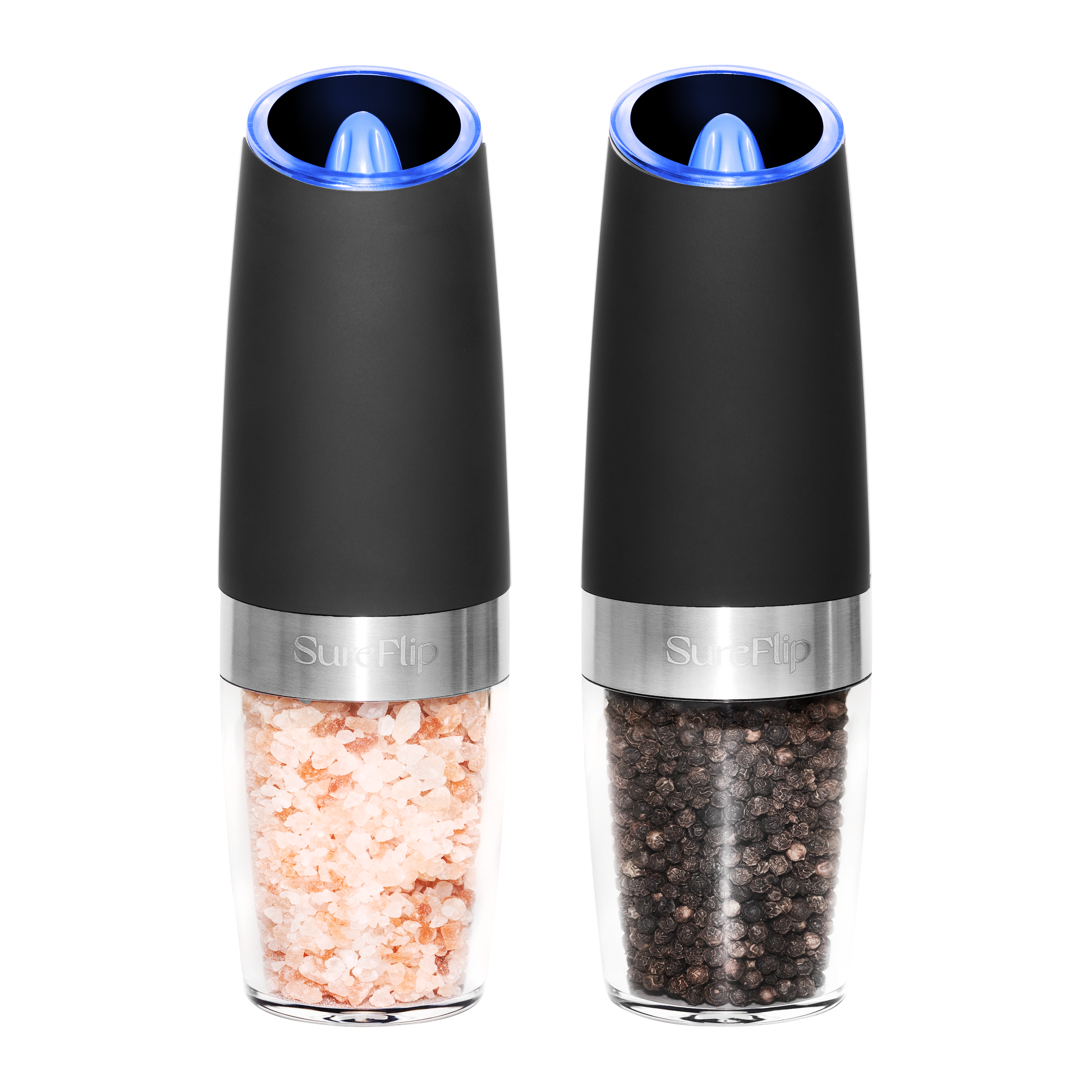 Gravity Electric Salt And Pepper Grinder Set, Automatic Pepper And